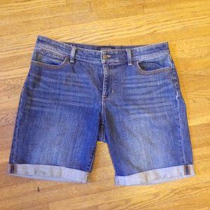 Talbot's mid-rise denim boyfriend shorts